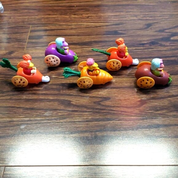 Vintage 1988 Fraggle Rock McDonald's Happy Meals Toys Cars Vehicles Retro Veggie - Picture 3 of 9